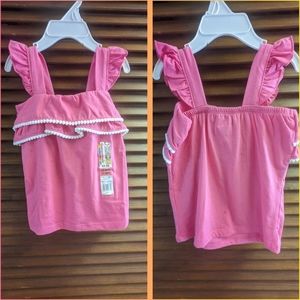 Little girls pink tank